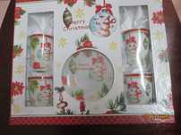 Conjunto de 6 chávenas de café alusivas ao Natal