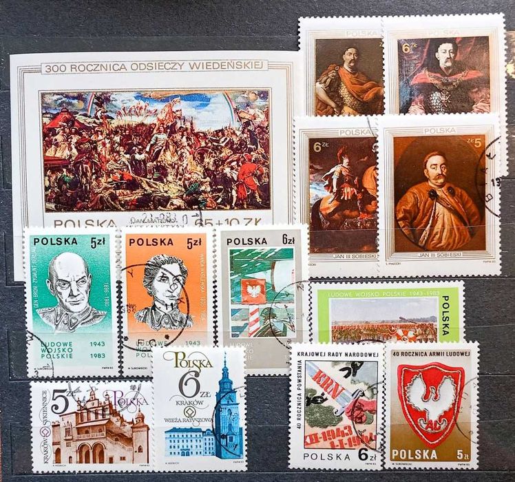 Znaczki polskie rok 1983 kasowane