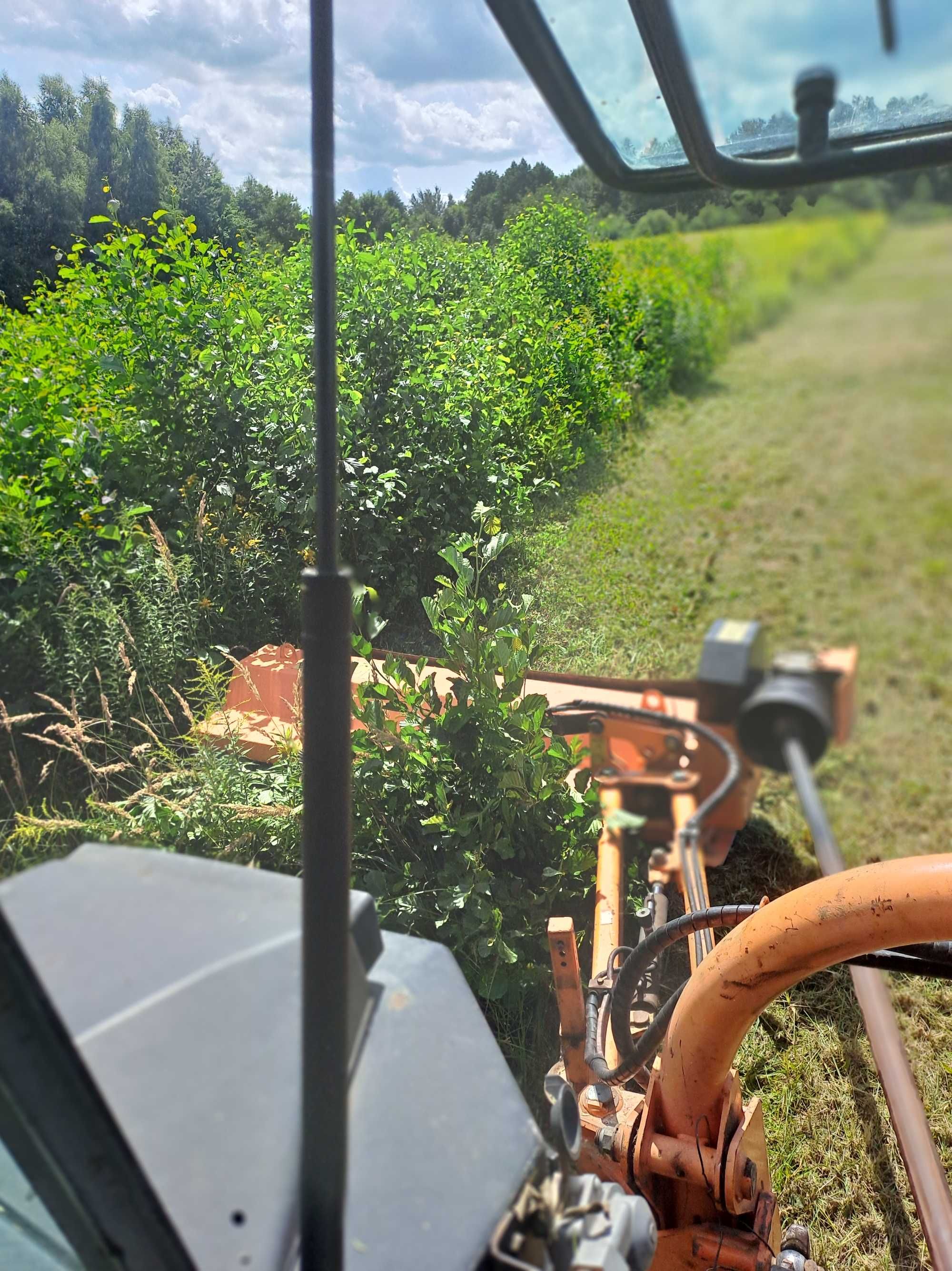 Usługi koszenia traw,nieużytków,łąk kosiarką bijakową szer.2m(mulczer)
