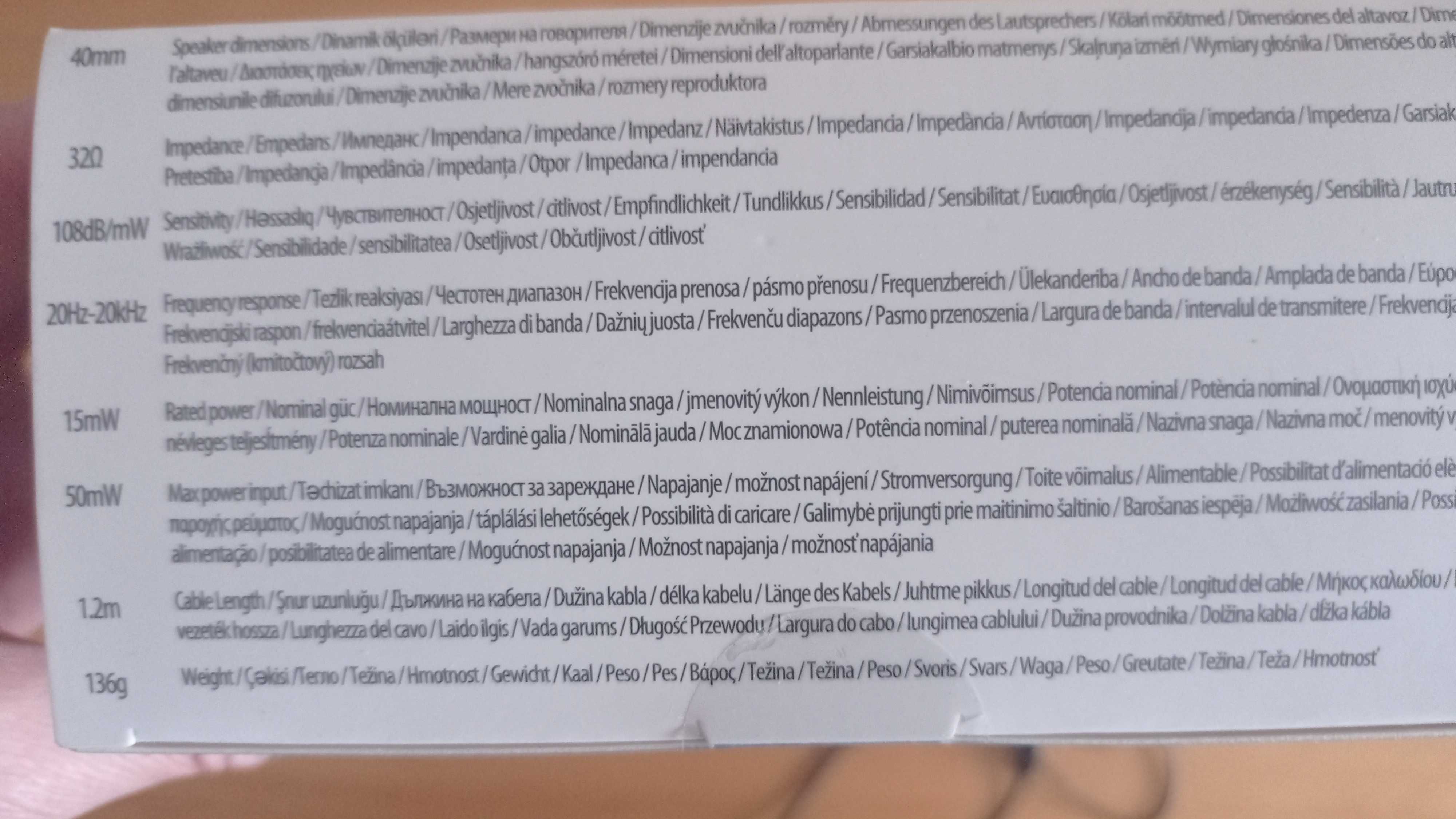 Słuchawki przewodowe Dasounds Pepco