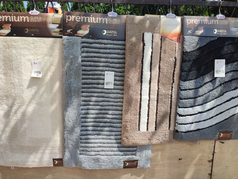 Komplety łazienkowe maty antypoślizgowe nowe różne wzory