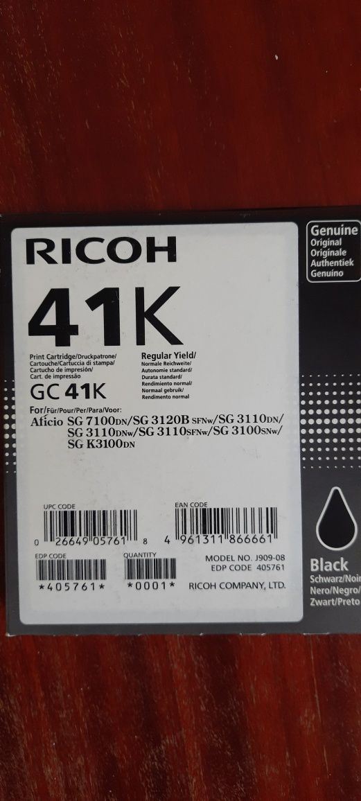 Ricoh Oryginalny tusz GC-41KL (405765) Czarny (GC-41KL