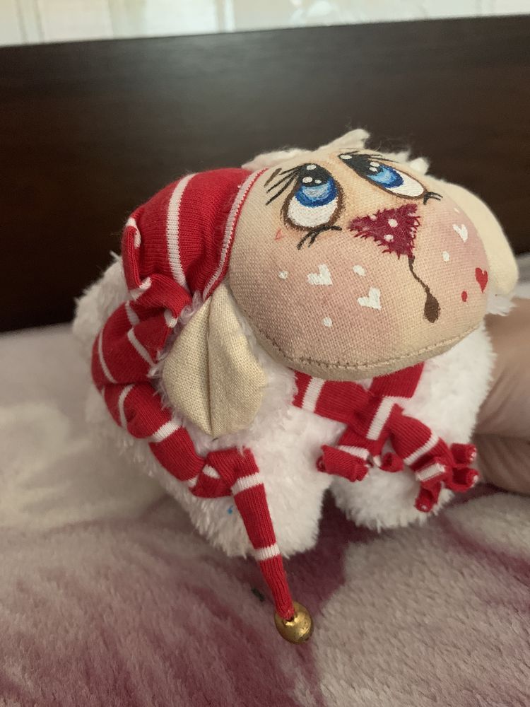Мягкая игрушка,овечка,барашек,м‘яка іграшка,плюшева
