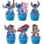 Toppery Lilo & Stitch Angel Pikery Babeczki Muffiny Urodziny 6szt