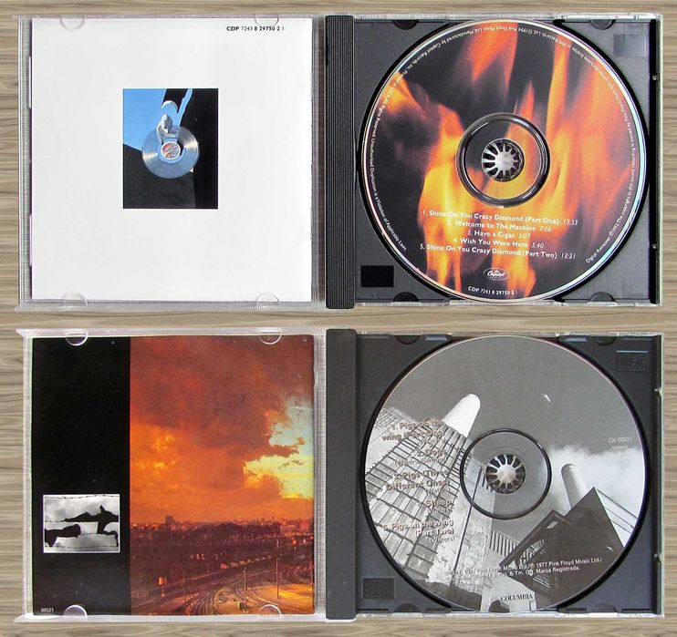 CD Pink Floyd 71, 73, 75, 77, 79, 82, 87, 94, 88, 95 / Gilmour 78, 84