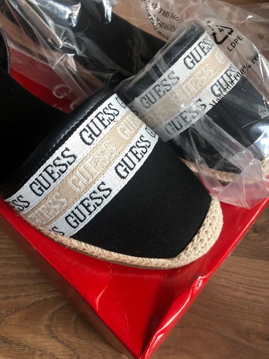 Guess espadryle - sandaly roz 38 lub 37