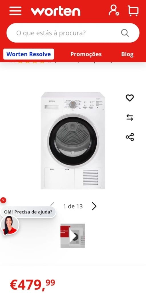 Secadora de roupas bem estimada