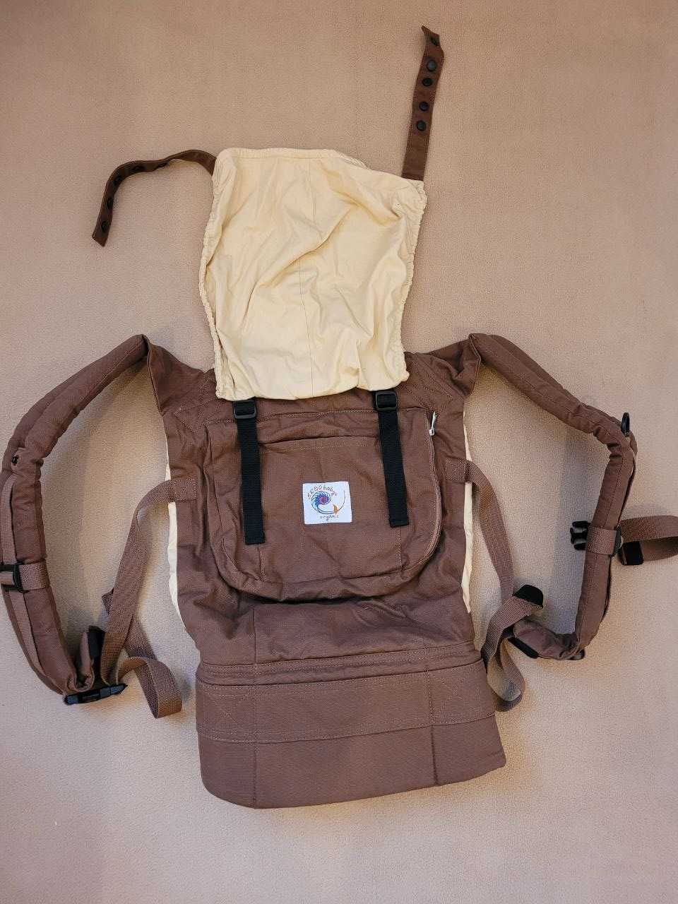 Ергорюкзак (слінг)  ERGO Baby CARRIER ORGANIC, Шоколад.