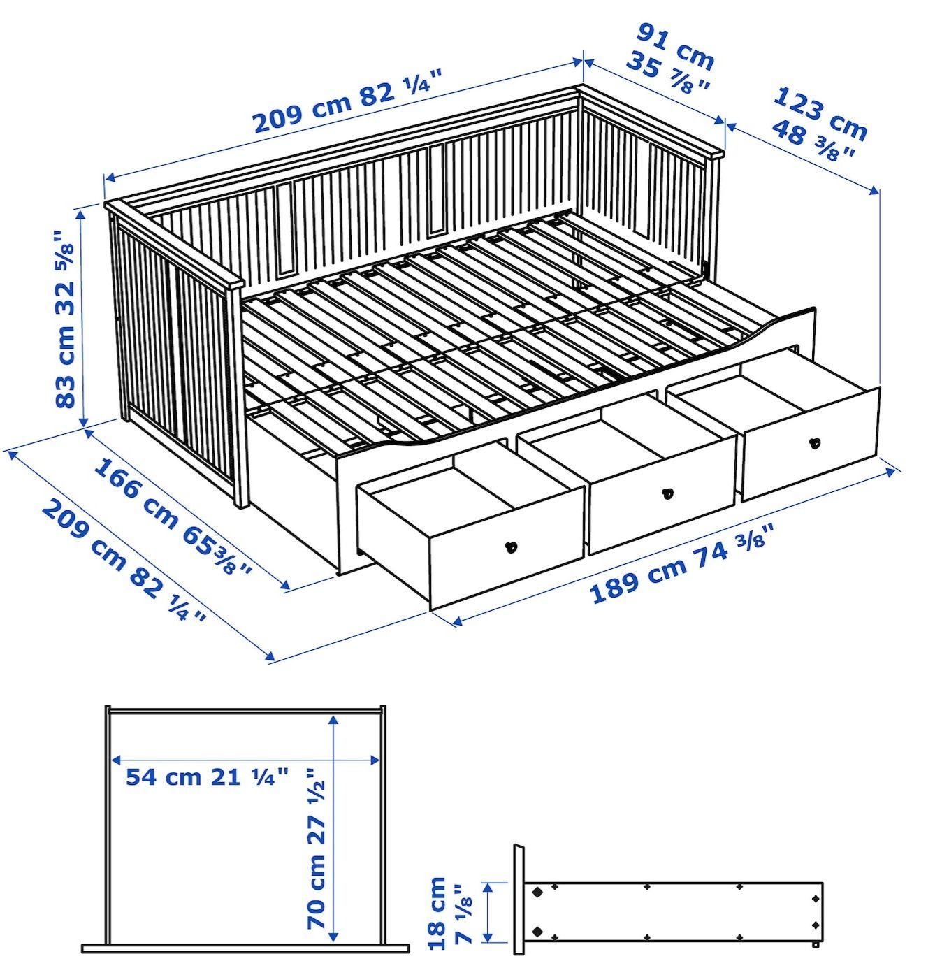 IKEA Hemnes.Кушетка,софа,підліткове ліжко трансфомер