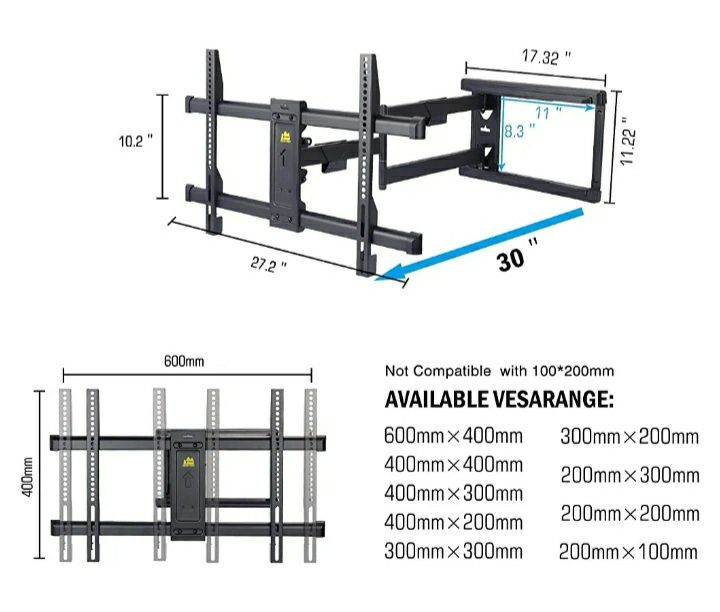 Uchwyt stojak do telewizora  37-75" 75 cm Forging Mount