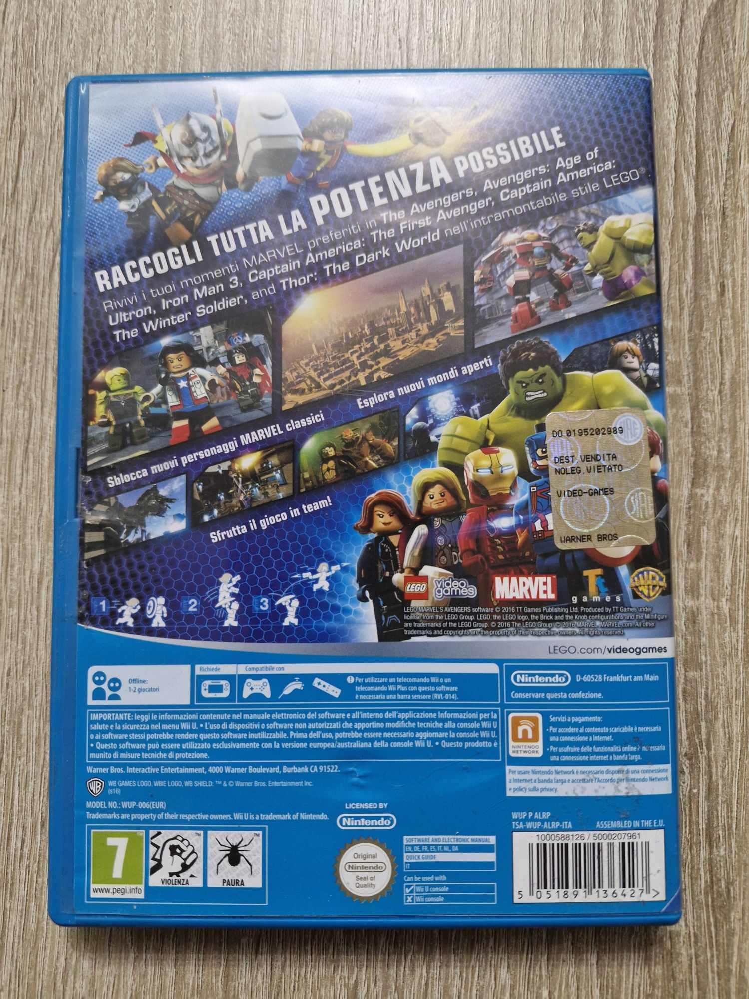 Nintendo Wii U Lego Avengers gra Pal