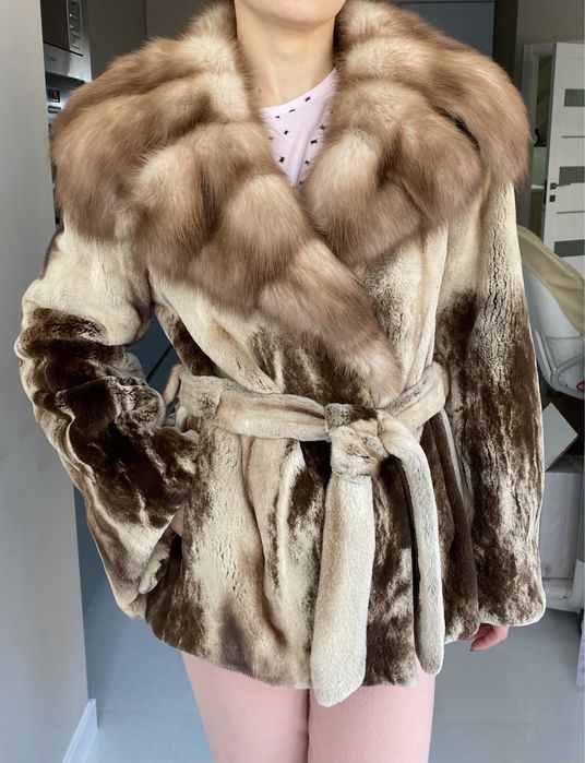 Неймовна фірмова шуба норкова з соболем італія 46/48