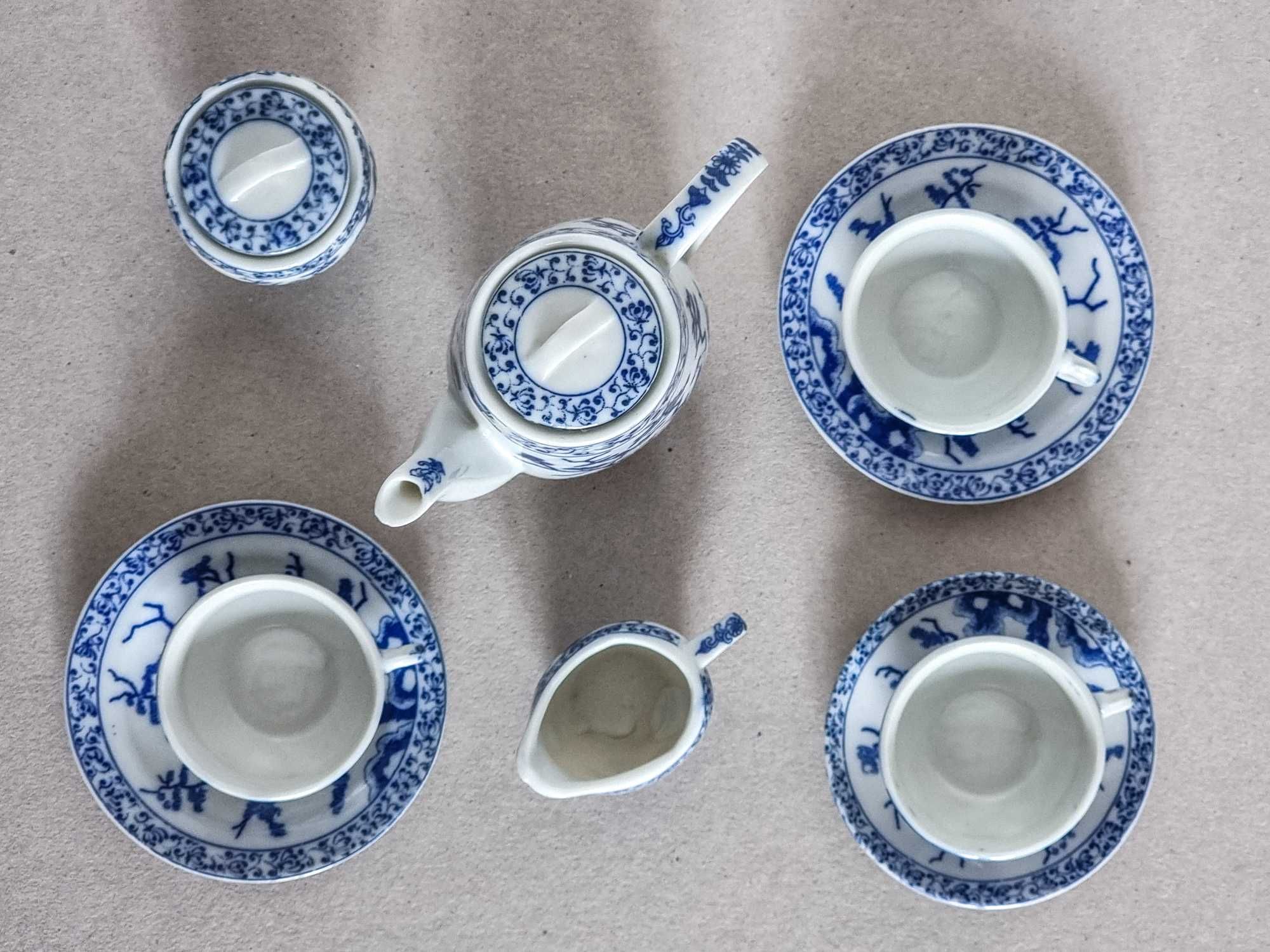 Orientalny zestaw do herbaty miniatura serwis zabawka