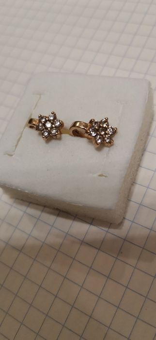 Серги 585 тризуб