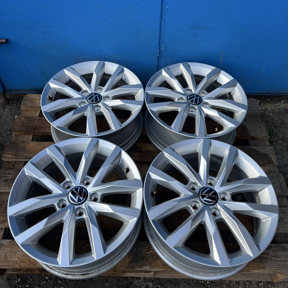 5x112 r16 диски оригінал vw  Golf, Passat, Caddy, jeta  стан нових !!
