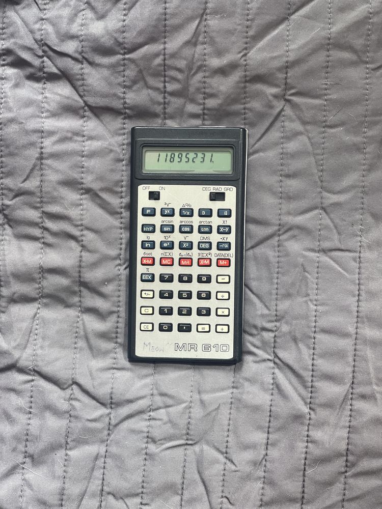 Kalkulator naukowy MR 610 RFT veb mikroelektronik GDR PRL zabytkowy
