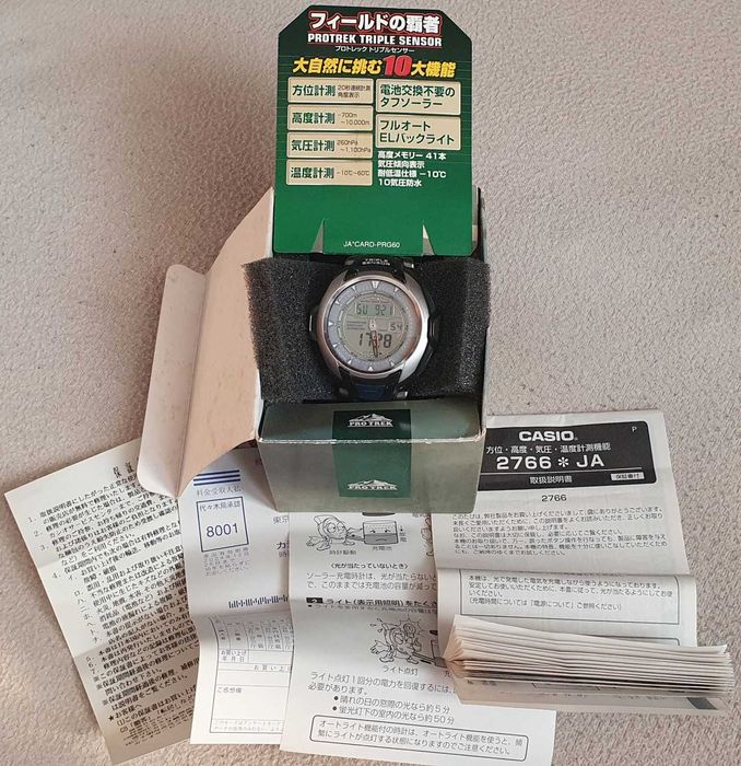 zegarek Casio PRG-60 ProTrek solar barometr termometr kompas