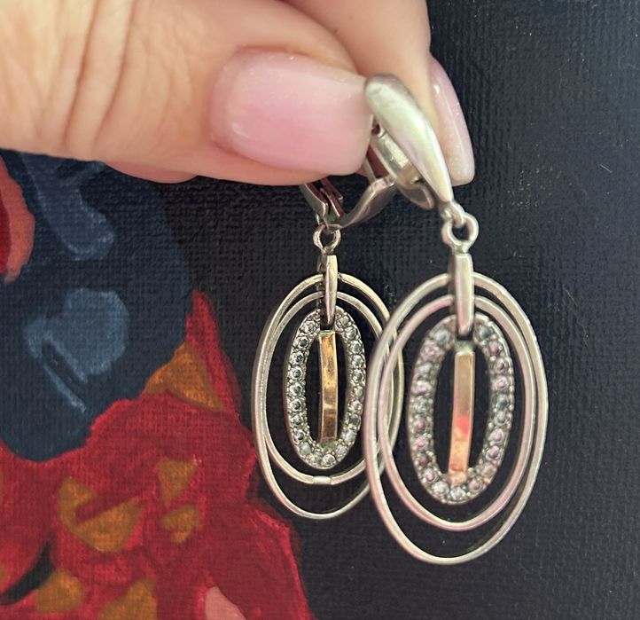 Продам срібні сережки