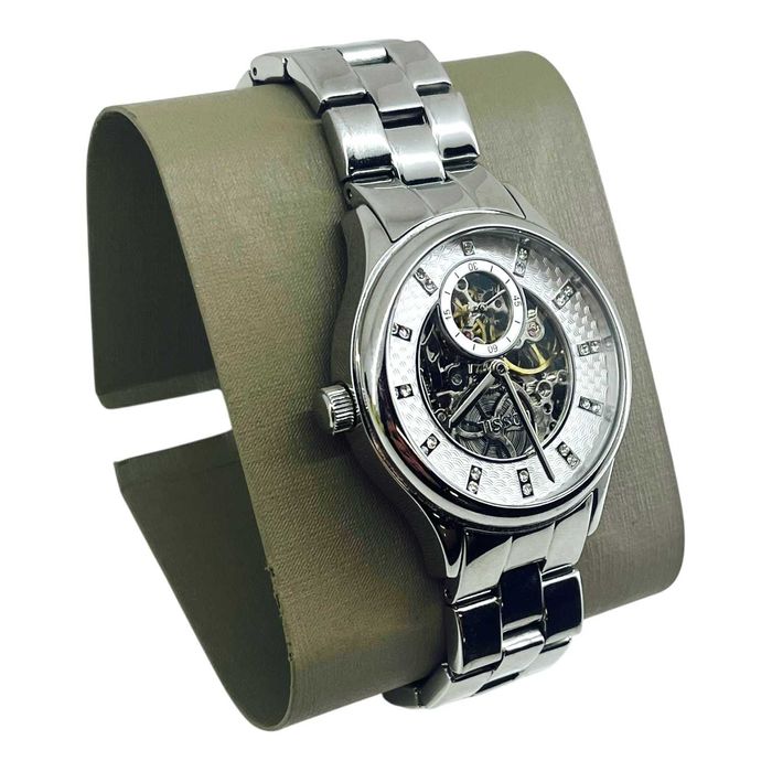 Damski srebrny zegarek automatyczny Fossil Modern Sophisticate BQ3649