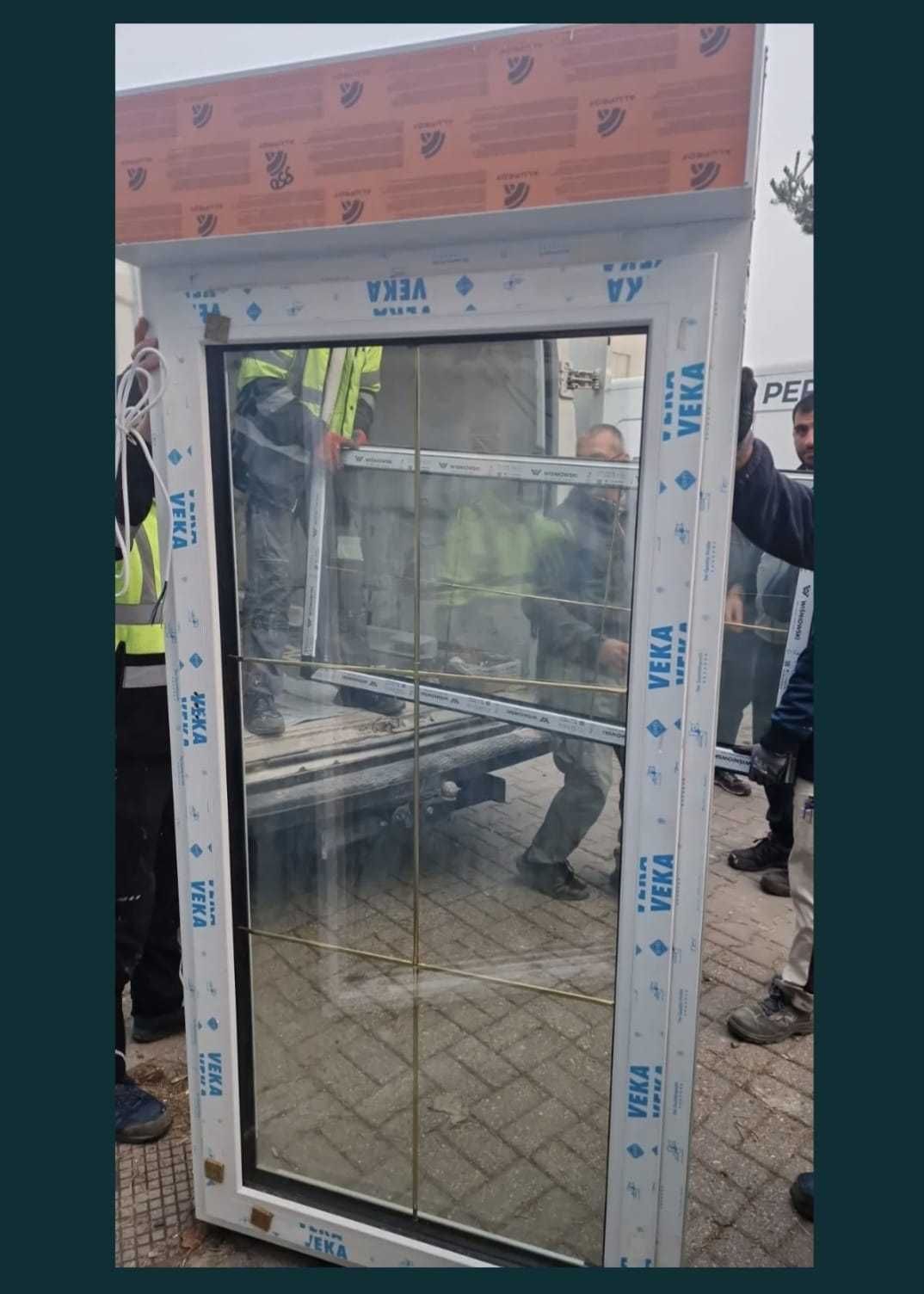 Okna PCV Wiśniowski Veka82 z roletą nadstawną SUPER CENA 970 x 1850 mm