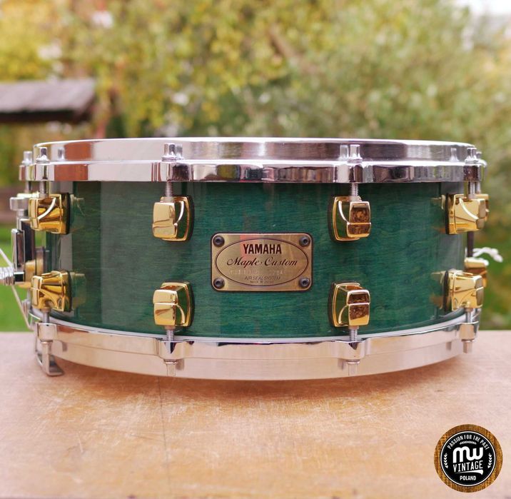 ‼️ Werbel Yamaha Maple Custom 14" x 5,5" Turquoise ‼️
