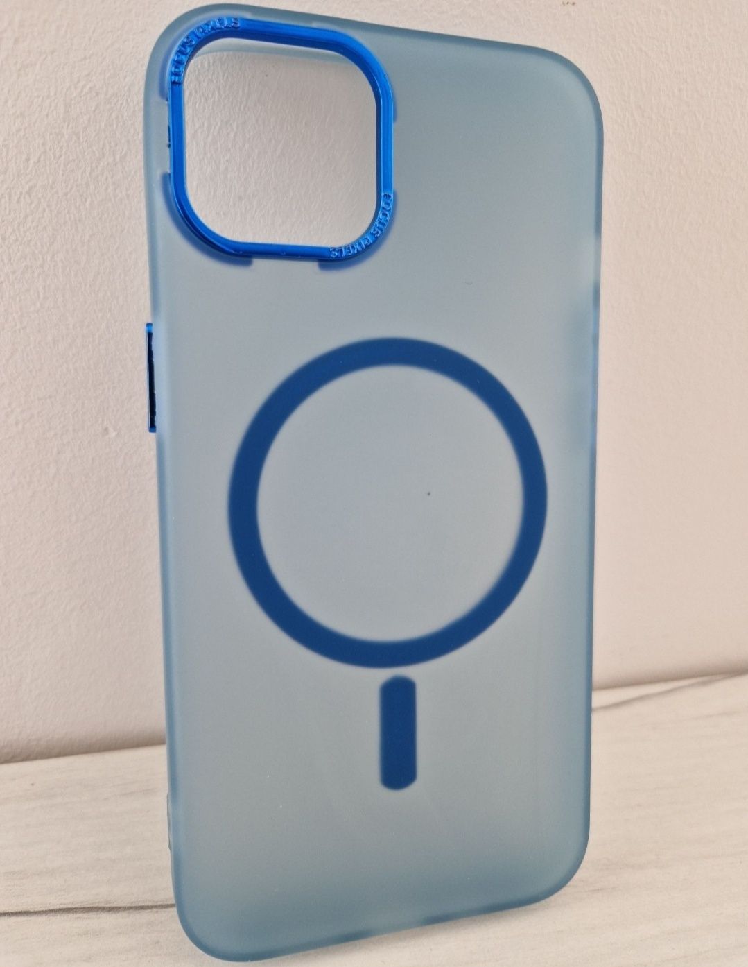 Magnetic Frosted Case do Iphone 13 Pro Max Niebieski