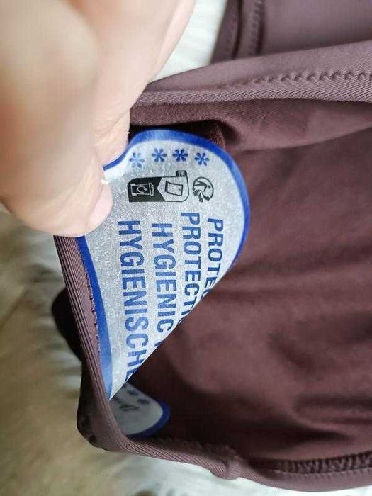 Купальник із намистинами та відкритими плечима від zara, розмір м