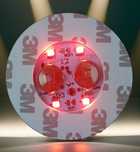 Luminous Garrafa Adesivos Luzes, LED Coaster,