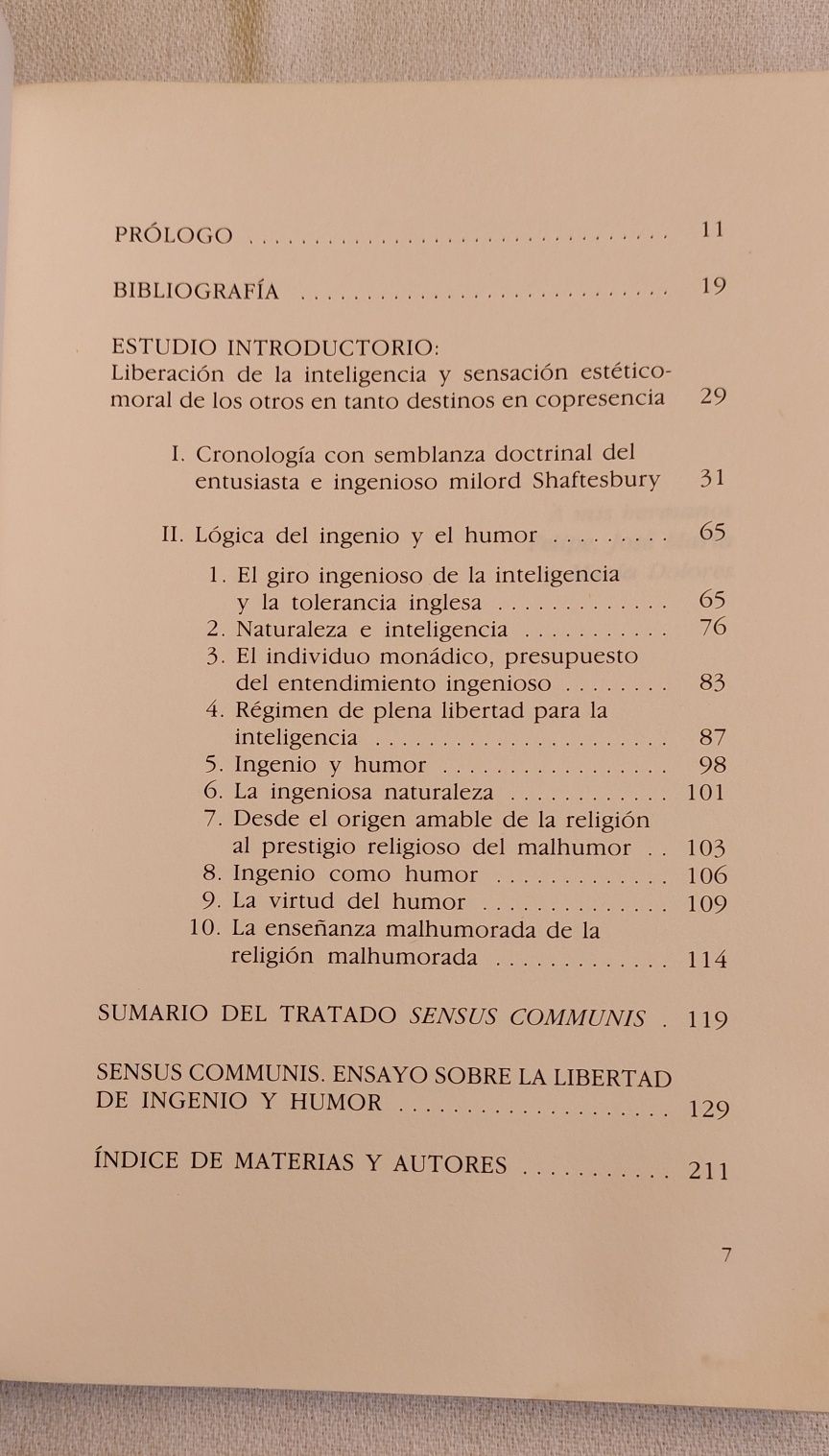 Sensus communis - Ensayo sobre la libertad de ingenuo y humor,