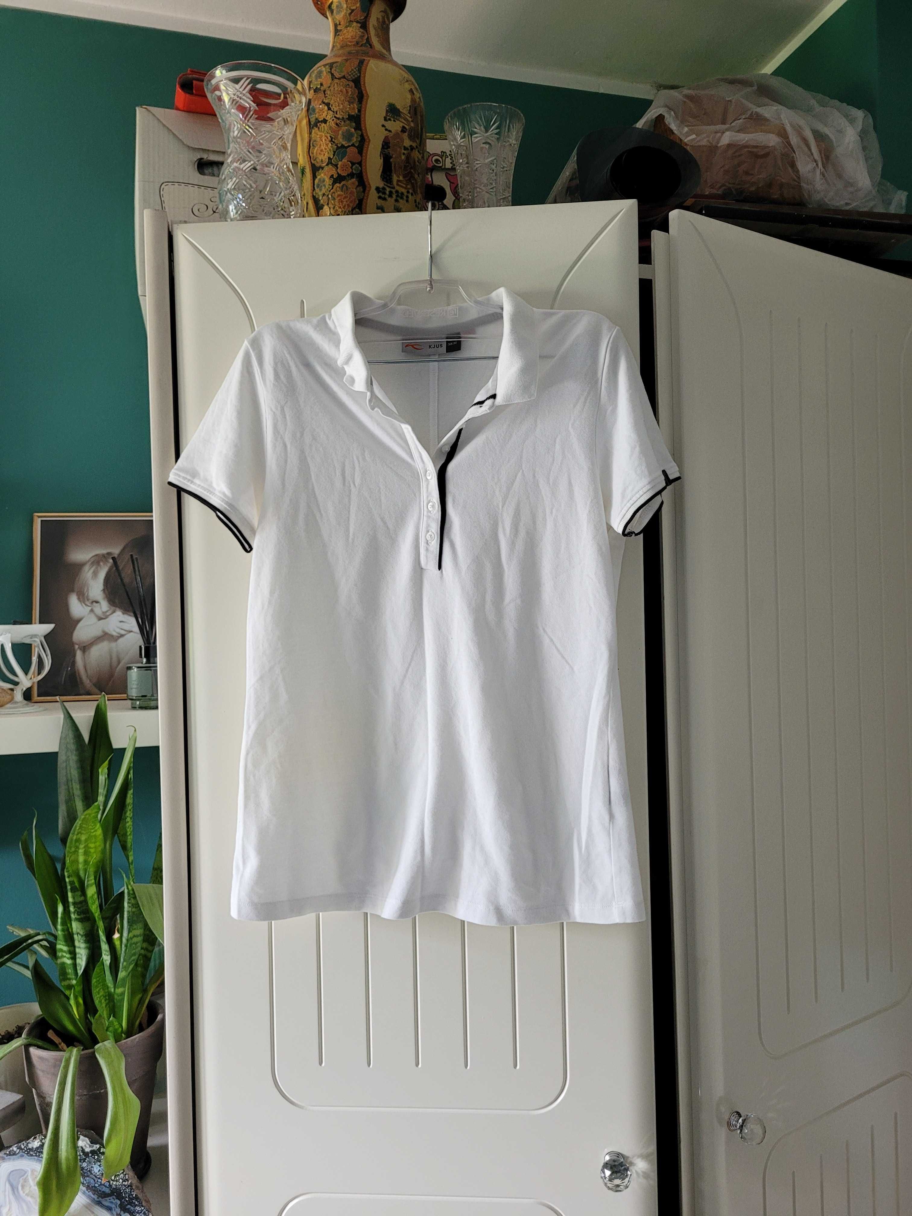 Kjus 38 bluzka koszulka polo biała