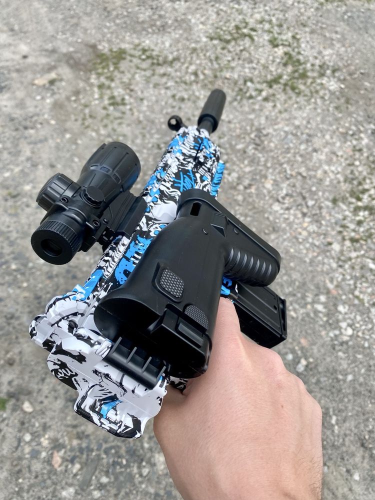 Дитячий Автомат SCAR-L з гри PuBG акумуляторе 7.4V Стріляє Кулями 6мм