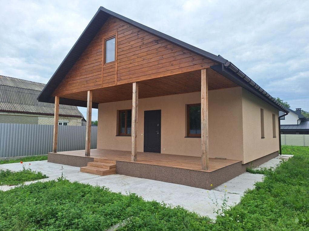 Будинок з терасою 80 м РЕМОНТ на 5 сотках біля центру Борисполя