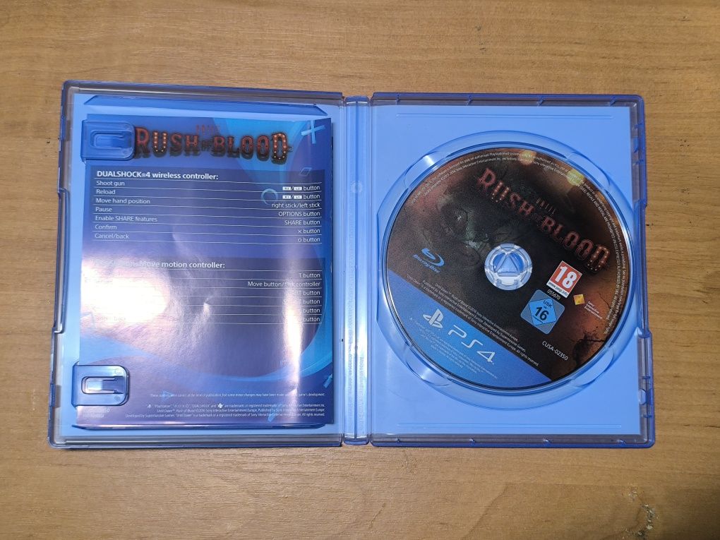 Диски для PSVR1 (Blood and Truth, Until Dawn, PS VR Worlds)