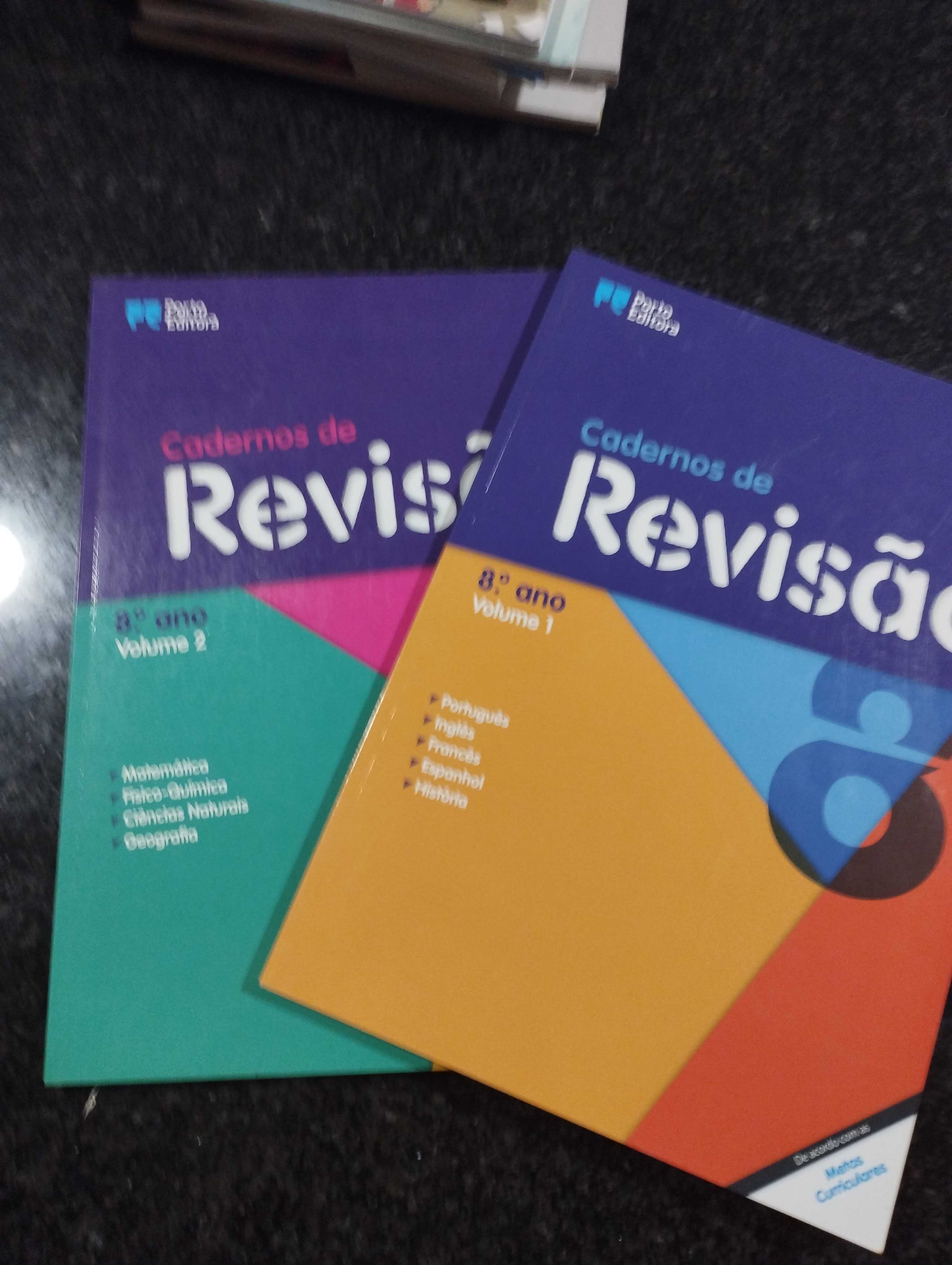 Cadernos de revisão 8º ano