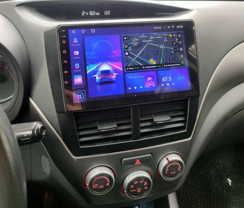 Автомагнітола для Subaru Forester 3 Android, під камеру заднього виду