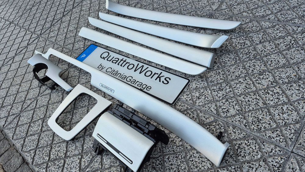 AUDI A4 B6/B7-Kit Completo Frisos/Trims ALUMINIO ESCOVADO COMO NOVOS