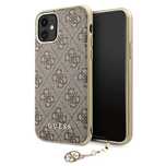 Etui Guess 4G Charms Collection na iPhone 11 / Xr - brązowe