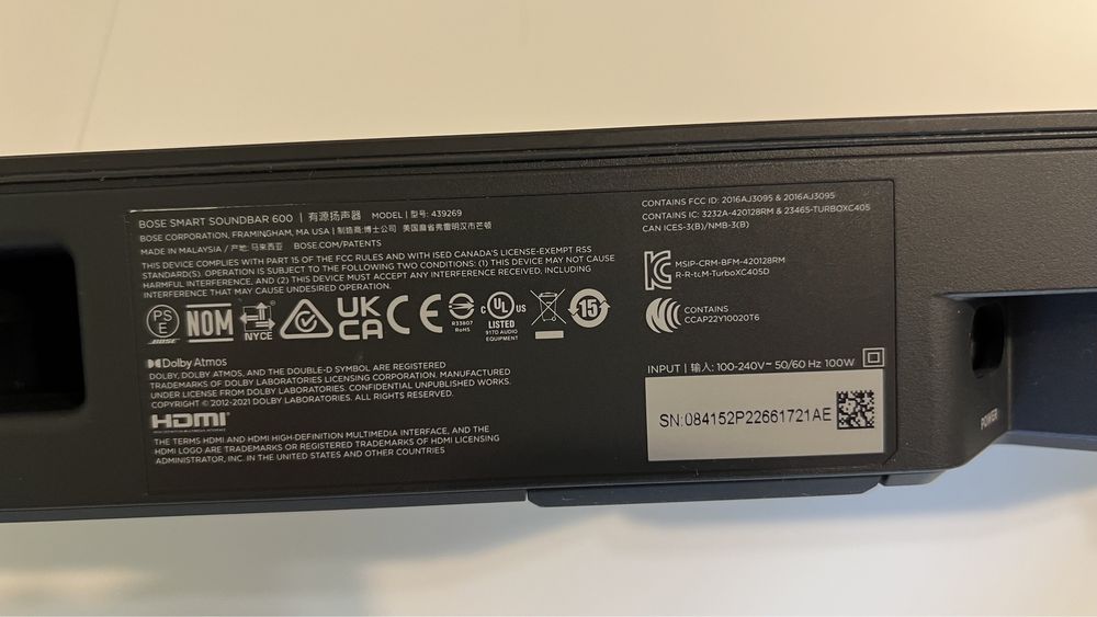 Саундбар Bose Smart soudbar 600 black