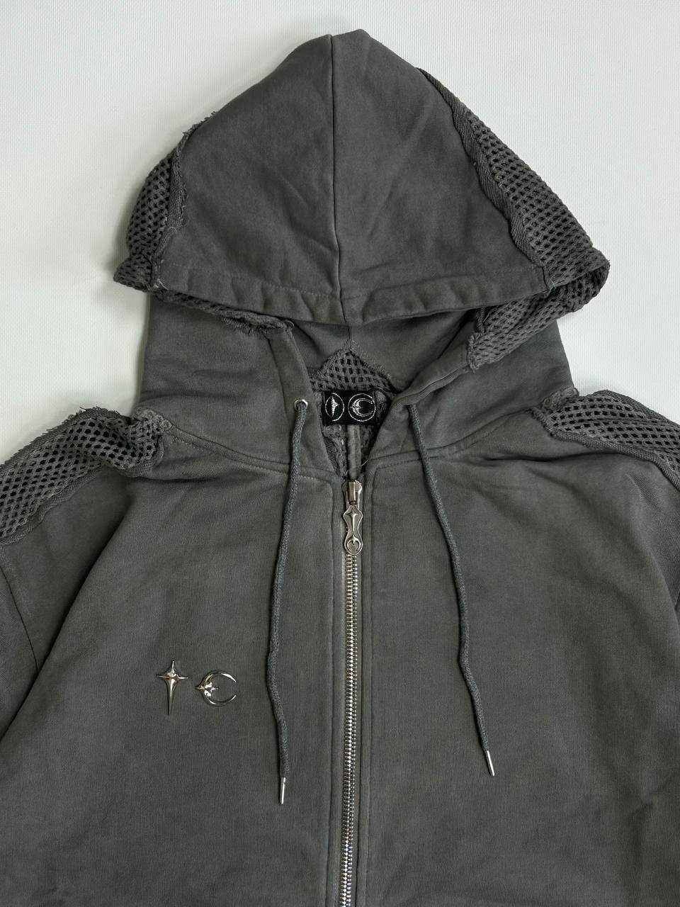 Худі Thug Club zip hoodie худи зипка y2k archive серая сіра зіпка L