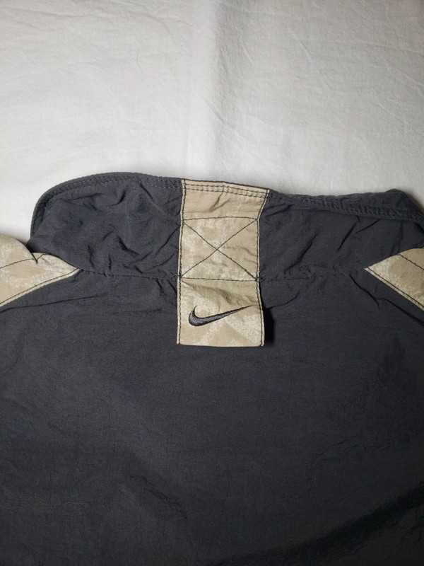 Kurtka Nike Vintage swoosh swag y2k 90's Jacket baggy khaki czarna