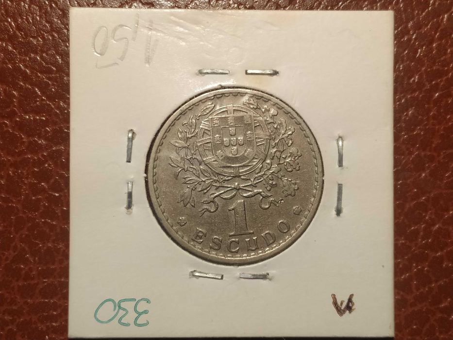 330 Portugal - moeda de 1 escudo de 1964 (alpaca)