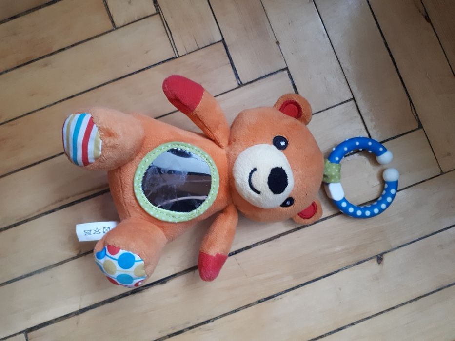 Брязкальце-підвіска м'яка FISHER PRICE Ведмедик з вібрацією.