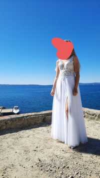Piękna Suknia ślubna rozmiar S  jak nowa, zero wad.