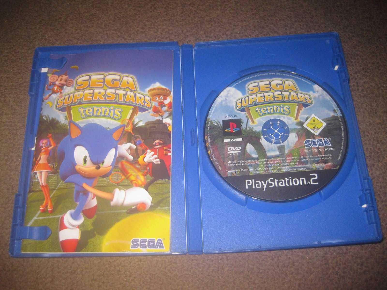 Jogo "Sega Superstars Tennis" para a Playstation 2/Completo!