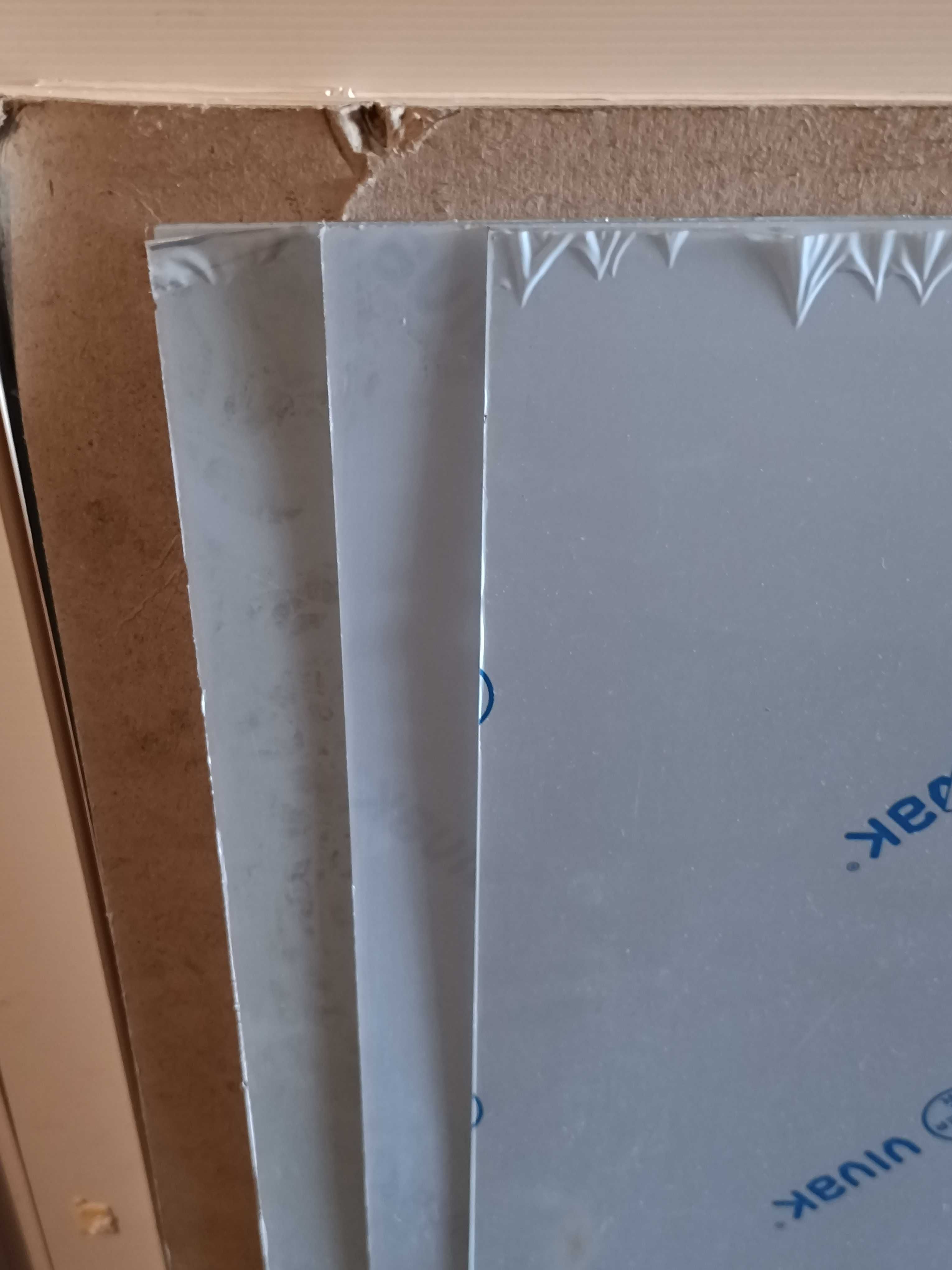 3 Folhas Novas de plástico transparente PETG Vivak 120x60cm