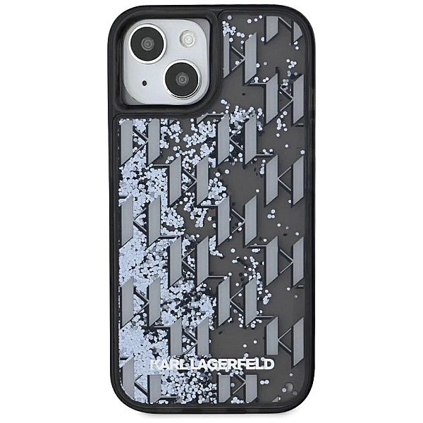 Etui Karl Lagerfeld Liquide Glitter Monogram Gradient na iPhone 15 - c