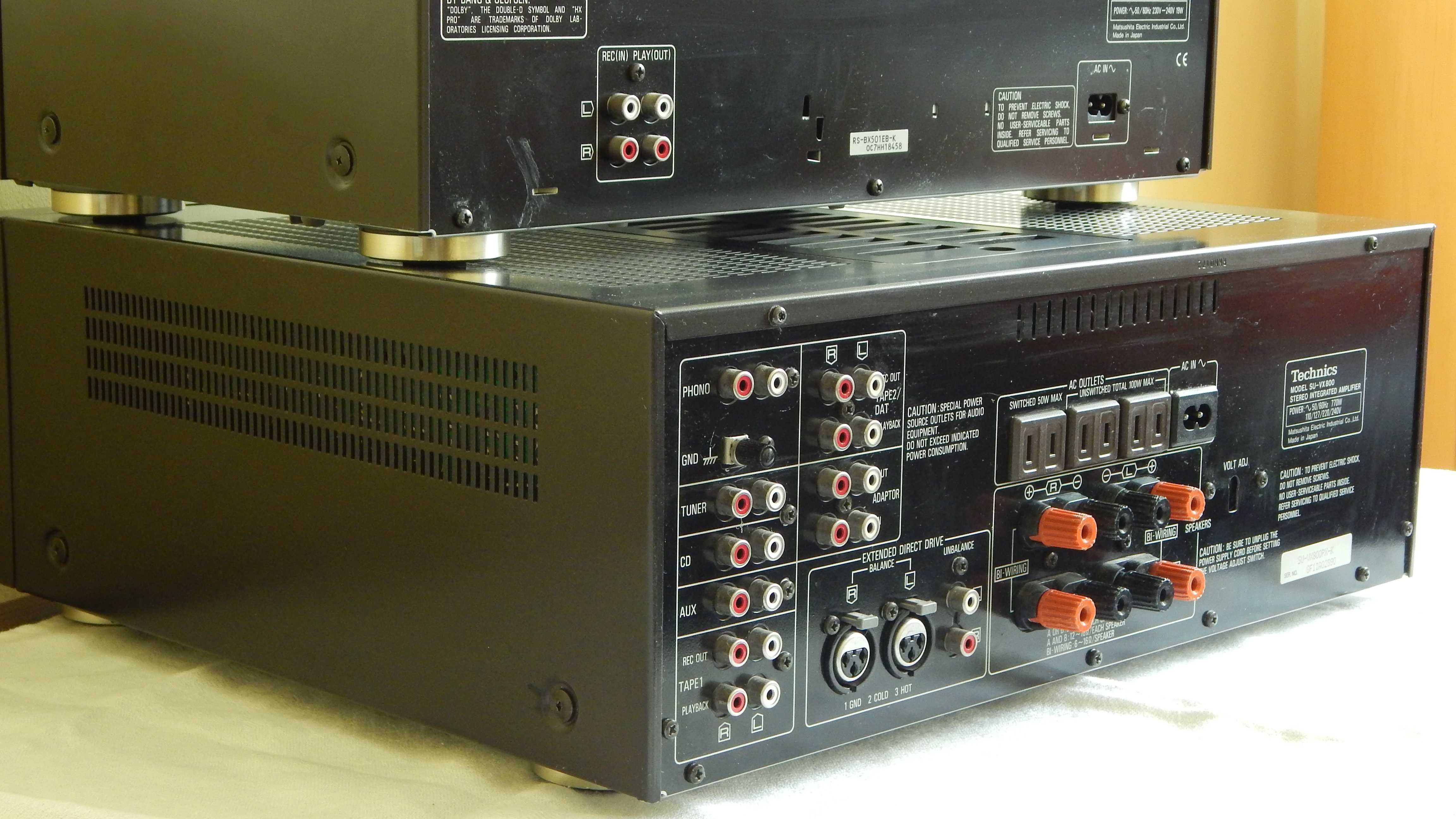 technics wzmacniacz su-vx 800,magnetofon rs-bx501