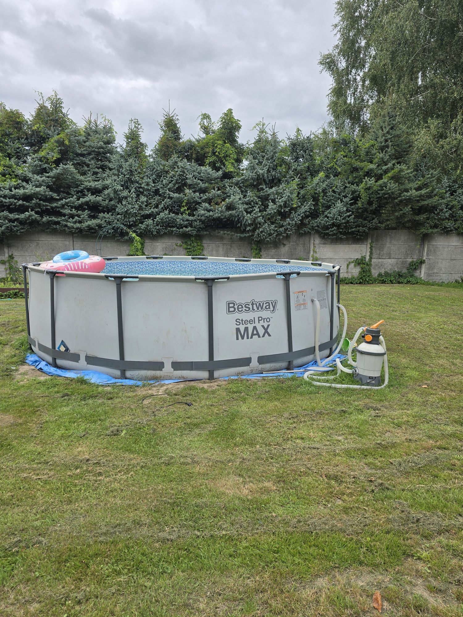 Duży basen 4'60x1'20 +pompa piaskowa+akcesoria
