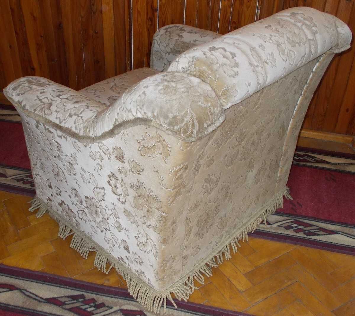 Fotel klasyczny masywny duży wygodny Ełk