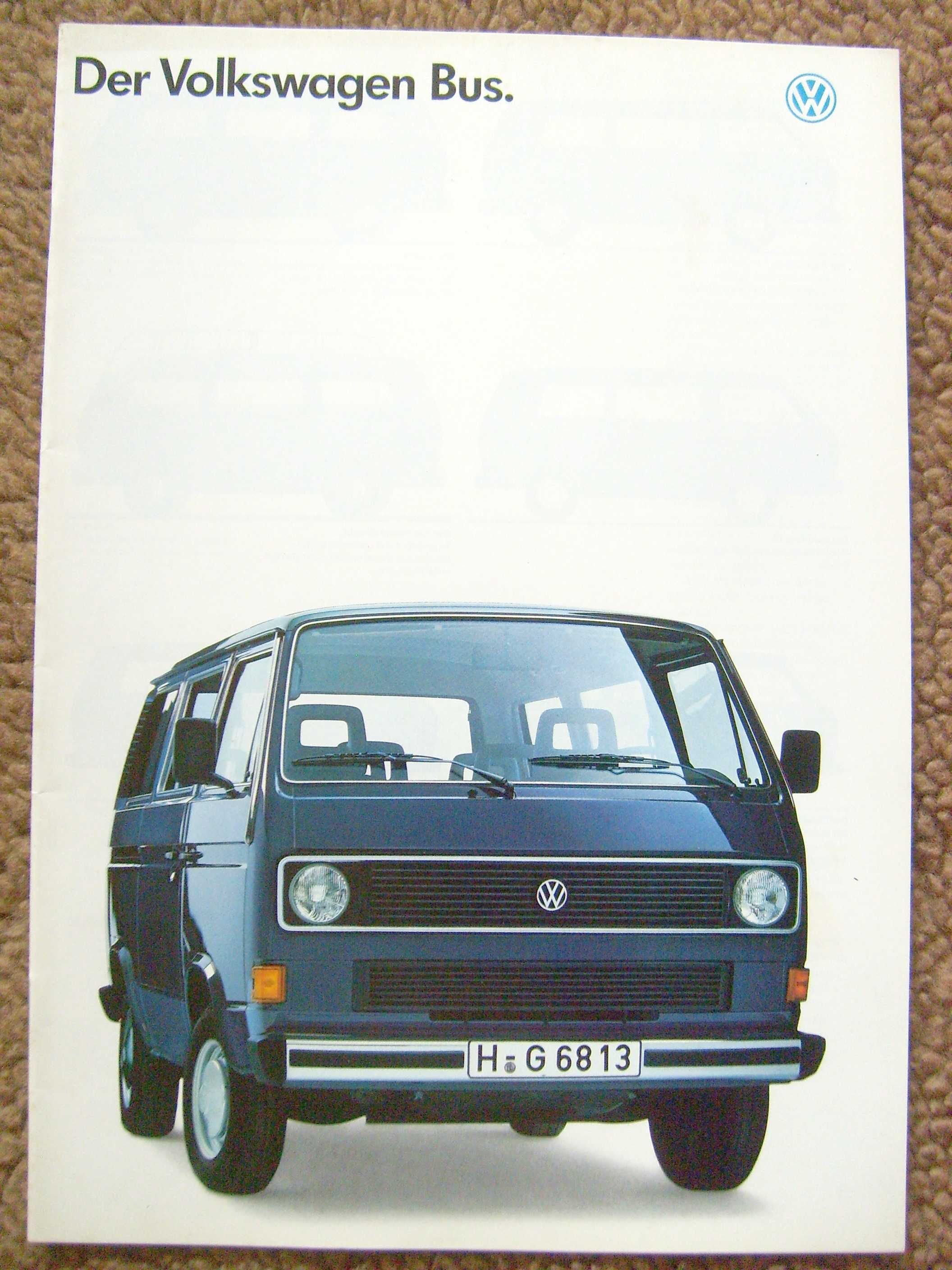 VW T3 '87 BUS / Kombi, Caravelle, Multivan, Syncro * prospekt 28 str.